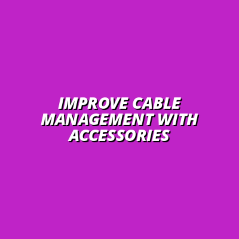 monitor arm accessories for improved cable discipline