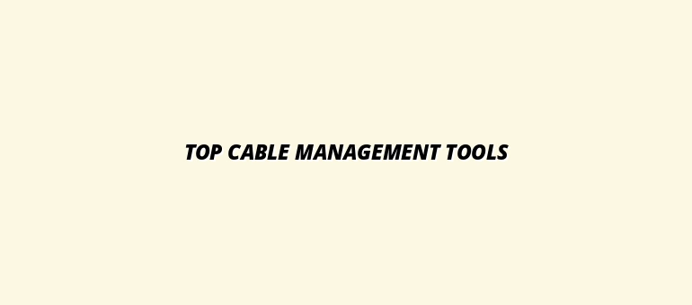 best cable management accessories for monitor arms